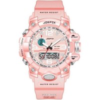 Joefox Digital Analog Küçük Kasa Pembe Kol Saati