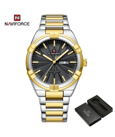 Naviforce Digital Analog Çelik Kayışlı Kol Saati 