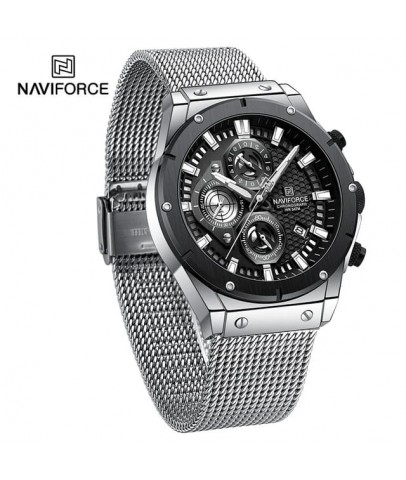 Naviforce Digital Analog Çelik Kayışlı Kol Saati 