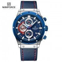 Naviforce Digital Analog Deri Kayışlı Kol Saati 10026