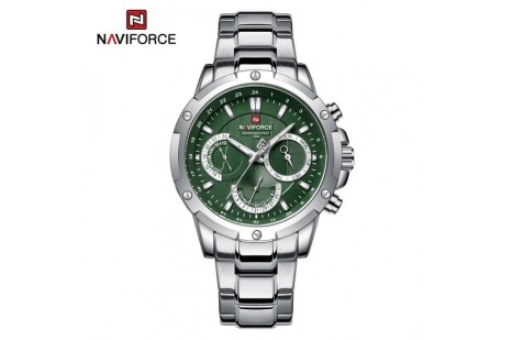 Naviforce Digital Analog Çelik Kayışlı Kol Saati 10018