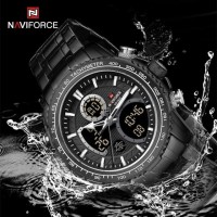 Naviforce Digital Analog Çelik Kayışlı Kol Saati snck