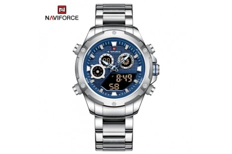 Naviforce Digital Analog Çelik Kayışlı Kol Saati 10017